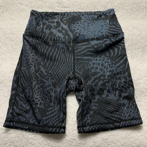 Mono B Pants - Mono B Shorts Adult Large Blue Black  Athleisure Bermuda Athletic Stretch Womens